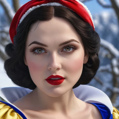 snow white,the snow queen,retro christmas girl,fantasy portrait,queen of hearts,elsa,retro girl,fairy tale character,retro woman,pin up christmas girl,elf,christmas pin up girl,world digital painting,digital painting,suit of the snow maiden,retro christmas lady,christmas woman,fairy tale icons,white rose snow queen,disney character,Photography,General,Realistic