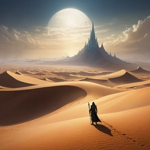 desert landscape,desert desert landscape,capture desert,desert background,dune landscape,dune,viewing dune,the desert,desert,dune sea,fantasy picture,stone desert,admer dune,moon valley,sahara desert,sand road,libyan desert,dubai desert,full hd wallpaper,fantasy landscape,Conceptual Art,Fantasy,Fantasy 11