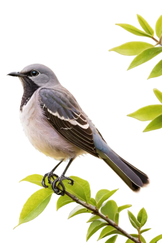 northern mockingbird,western kingbird,blue gray gnatcatcher,red eyed vireo,northern grey shrike,gray catbird,grey shrike-thrush,white-crowned,yellow billed cuckoo,loggerhead shrike,titmouse,europeon pied fly catcher,eurasian blackcap,eastern kingbird,motacilla alba,least flycatcher,black-chinned,bird on branch,bananaquit,song bird,Illustration,Japanese style,Japanese Style 16