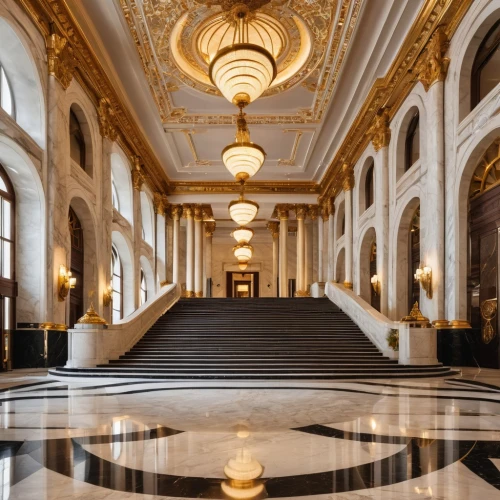 emirates palace hotel,marble palace,entrance hall,hall of nations,ballroom,crown palace,corridor,lobby,royal interior,saint george's hall,hallway,europe palace,taj mahal hotel,neoclassical,classical architecture,capitol,hotel hall,luxury hotel,statehouse,palace of the parliament,Photography,General,Realistic