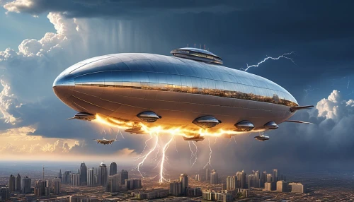 airship,airships,zeppelins,ufo intercept,flying saucer,blimp,ufo,unidentified flying object,zeppelin,air ship,hindenburg,ufos,flying object,alien ship,sci fiction illustration,aerostat,sky space concept,atomic age,starship,hot air,Photography,General,Realistic