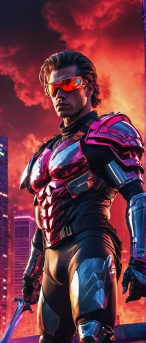 steel man,dusk background,superhero background,star-lord peter jason quill,iron-man,3d man,steel,cyborg,ironman,iron mask hero,iron man,terminator,daredevil,iron,cyberpunk,chrome steel,cg artwork,tony stark,nova,red super hero,Conceptual Art,Sci-Fi,Sci-Fi 28