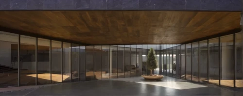 archidaily,corten steel,3d rendering,dunes house,timber house,hallway space,interior modern design,cubic house,daylighting,core renovation,glass facade,room divider,glass wall,modern office,conference room,render,interior design,wooden sauna,modern room,wine cellar