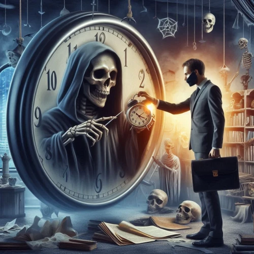 skeleton key,watchmaker,clockmaker,memento mori,vanitas,sci fiction illustration,dance of death,reading magnifying glass,play escape game live and win,skeletons,masonic,skull bones,freemasonry,theoretician physician,magic mirror,time traveler,danse macabre,the morgue,occult,macabre