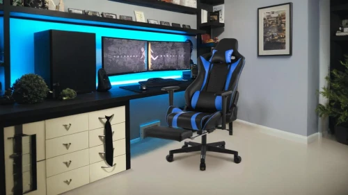 computer desk,secretary desk,computer workstation,desk,new concept arms chair,office chair,fractal design,computer room,office desk,cable management,modern office,lures and buy new desktop,blur office background,wooden desk,creative office,desktop computer,monitor wall,game room,chair png,gamer zone