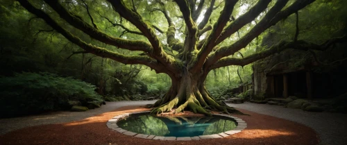 celtic tree,wishing well,magic tree,dragon tree,bodhi tree,brookgreen gardens,rosewood tree,tree of life,naples botanical garden,circle around tree,sacred fig,green tree,flourishing tree,tree and roots,enchanted forest,forest tree,floor fountain,fairy door,the roots of trees,mother earth statue