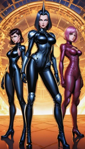 x men,x-men,xmen,birds of prey,girl group,birds of prey-night,trinity,game characters,stand models,latex clothing,females,action-adventure game,x3,spy,hero academy,cg artwork,nightshade family,business women,comic characters,volleyball team,Photography,General,Realistic