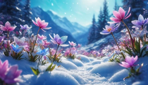 winter background,snow crocus,flower background,tulip on snow,snowflake background,fragrant snow sea,snow landscape,splendor of flowers,floral digital background,snow scene,spring background,alpine flowers,christmas snowy background,snowy landscape,flowers png,full hd wallpaper,snowdrop,landscape background,floral background,winter landscape,Conceptual Art,Daily,Daily 21