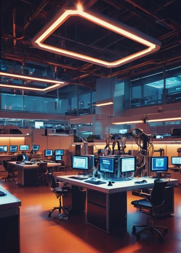 computer room,blur office background,modern office,ufo interior,sci fi surgery room,the server room,control desk,visual effect lighting,trading floor,offices,neon human resources,working space,control center,computer desk,data center,computer workstation,desk,lighting system,office automation,cinema 4d,Conceptual Art,Sci-Fi,Sci-Fi 17