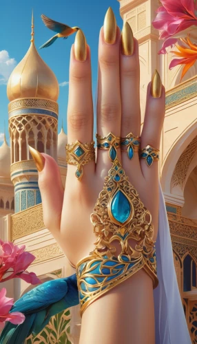 hand of fatima,jewelry（architecture）,rem in arabian nights,fatma's hand,gift of jewelry,jewelries,gold jewelry,jewelry,aladha,ramadan background,gold rings,aladin,jewelry florets,gold bracelet,jewellery,aladdin,jewelery,lily of the nile,ring jewelry,jasmine,Conceptual Art,Fantasy,Fantasy 03