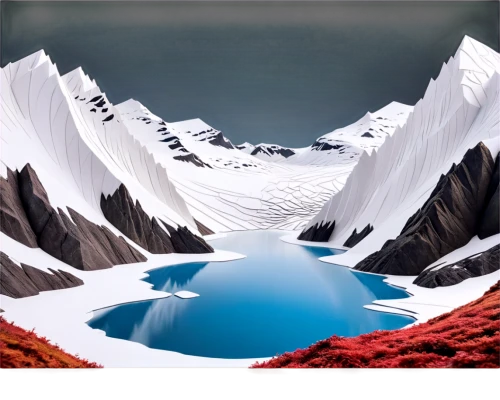 glacial melt,glacial lake,volcano pool,snow mountain,alpine lake,snow mountains,ice landscape,glacial landform,glaciers,snowy peaks,crater lake,glacier,mountain tundra,mountainous landforms,avalanche,volcanic lake,braided river,stratovolcano,japanese alps,crevasse,Unique,Paper Cuts,Paper Cuts 03