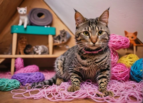 toyger,yarn,sock yarn,to knit,crochet,crochet pattern,egyptian mau,cat toy,knitting wool,knitting,baby playing with toys,bengal cat,macrame,american wirehair,knitting laundry,kit,ocicat,pompom,knitting clothing,shelter cat,Unique,3D,Modern Sculpture