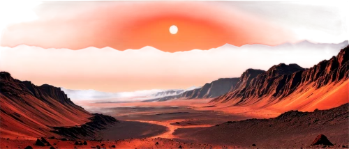 red planet,uluru,planet mars,namib,desert planet,sossusvlei,fire planet,flaming mountains,volcanic landscape,namib desert,red earth,lava,lava plain,barren,volcanic,red sun,red cliff,desert desert landscape,desert landscape,alien planet,Illustration,Retro,Retro 11