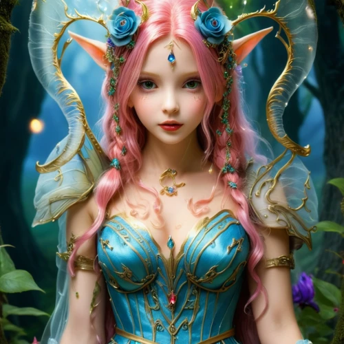 faerie,faery,rosa 'the fairy,fae,fairy queen,garden fairy,fairy,fantasy portrait,dryad,flower fairy,rosa ' the fairy,3d fantasy,fantasy girl,fairy tale character,elf,mezzelune,fantasy woman,elven,violet head elf,the enchantress,Illustration,Realistic Fantasy,Realistic Fantasy 02