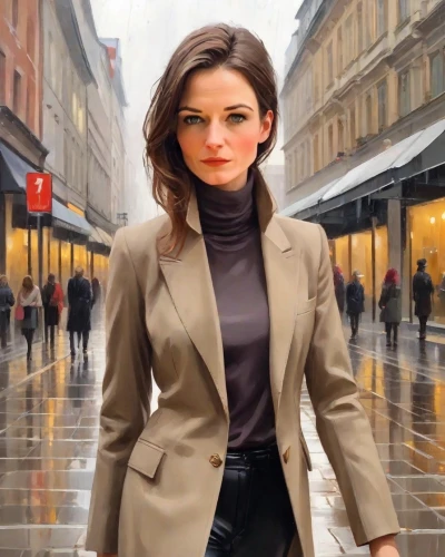 woman in menswear,businesswoman,city ​​portrait,woman walking,business woman,world digital painting,shopping icon,woman shopping,spy,fashion street,pedestrian,a pedestrian,fashion vector,audrey hepburn,spy visual,on the street,young model istanbul,digital compositing,girl in a historic way,bussiness woman,Digital Art,Classicism
