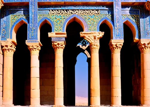 quasr al-kharana,persian architecture,samarkand,qasr al watan,umayyad palace,qasr al kharrana,el jem,ibn tulun,hala sultan tekke,qasr amra,iranian architecture,islamic architectural,ibn-tulun-mosque,marrakech,el djem,king abdullah i mosque,ouarzazate,jordanian,mosque hassan,karnak,Illustration,Vector,Vector 16