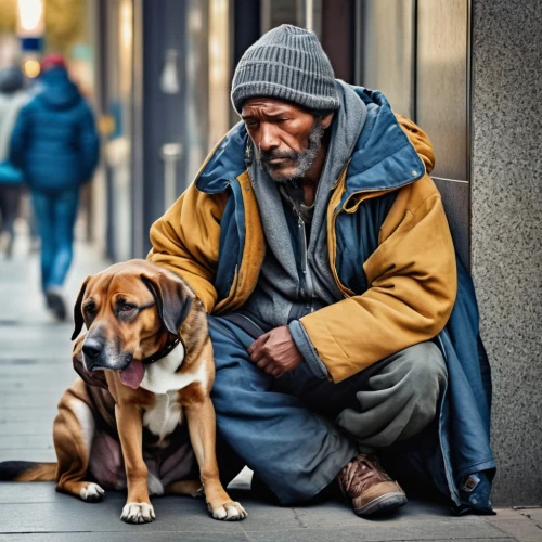 homeless man,unhoused,street dog,homeless,street dogs,pensioner,helping people,compassion,streetlife,street life,care for the elderly,elderly man,poverty,human and animal,companionship,caregiver,stray dogs,social service,animal shelter,street musician