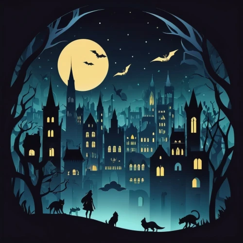 halloween background,halloween illustration,halloween poster,halloween vector character,halloween wallpaper,halloween scene,fairy tale icons,halloween owls,halloween and horror,halloween silhouettes,halloween icons,halloween border,witch's house,halloween night,gothic architecture,halloween,hogwarts,children's fairy tale,fairy tales,halloweenkuerbis,Unique,Paper Cuts,Paper Cuts 05