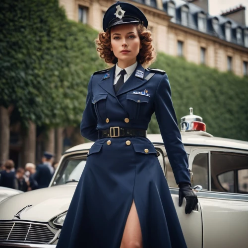 policewoman,volvo amazon,flight attendant,stewardess,volvo pv444/544,allied,rolls-royce silver cloud,a uniform,buick super,bmw 501,chrysler airflow,femme fatale,police uniforms,retro woman,officer,casablanca,dodge la femme,peugeot 403,mercedes 170s,opel captain,Photography,General,Cinematic