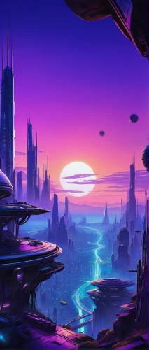 futuristic landscape,alien planet,alien world,scifi,sci-fi,sci - fi,sci fi,futuristic,sci fiction illustration,vast,fantasy landscape,fantasy city,gas planet,planet alien sky,cg artwork,cityscape,space port,city skyline,space art,valerian,Illustration,Retro,Retro 23