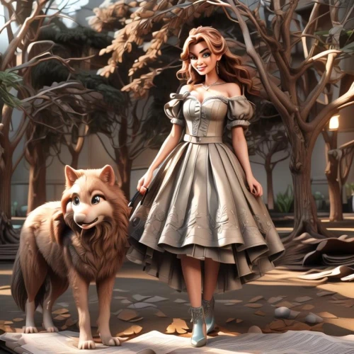 lionesses,merida,female lion,she feeds the lion,girl with dog,lioness,fairy tale character,celtic queen,two lion,forest king lion,fantasy picture,cg artwork,savannah,lion children,woodland animals,canidae,lycaenid,fairy tale icons,world digital painting,lion