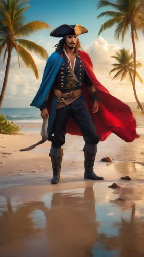 pirate,pirate treasure,panamanian balboa,pirates,matador,rum,skipper,pirate flag,digital compositing,piracy,conquistador,napoleon bonaparte,el mar,sea devil,beagador,cg artwork,beach defence,beach background,monkey island,peck s skipper,Photography,General,Cinematic