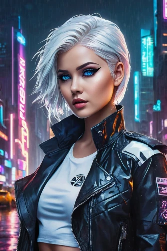 cyberpunk,birds of prey-night,sci fiction illustration,world digital painting,rosa ' amber cover,renegade,cg artwork,futuristic,femme fatale,cyber,music background,portrait background,tiber riven,samara,marylyn monroe - female,background images,city ​​portrait,full hd wallpaper,vector illustration,punk,Unique,Design,Logo Design