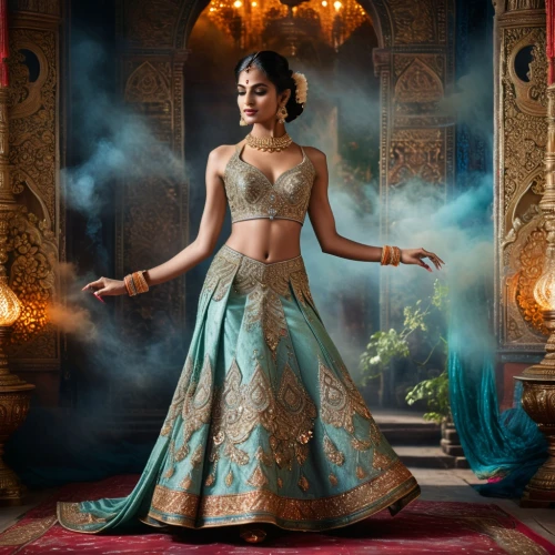 jasmine blue,ball gown,evening dress,blue enchantress,quinceanera dresses,oriental princess,jasmine,fairy queen,cinderella,hoopskirt,teal blue asia,turquoise wool,fairy tale character,celtic queen,enchanting,bridal clothing,princess sofia,the enchantress,mazarine blue,mystical portrait of a girl,Photography,General,Fantasy