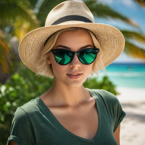 womans seaside hat,girl wearing hat,straw hat,panama hat,ordinary sun hat,high sun hat,sun hat,coconut hat,mock sun hat,sun protection,summer hat,the hat-female,beach background,sun hats,yellow sun hat,sun glasses,travel insurance,straw hats,ray-ban,eye glass accessory,Photography,General,Fantasy