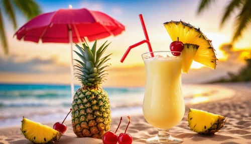 piña colada,pineapple drink,pineapple cocktail,tropical drink,pineapple background,passion fruit daiquiri,coconut drinks,pineapple juice,pinapple,coconut drink,rum swizzle,ananas,coconut cocktail,fruit cocktails,summer beach umbrellas,daiquiri,fruitcocktail,summer background,luau,tropical beach,Illustration,Japanese style,Japanese Style 12