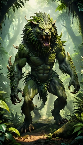 aaa,patrol,orc,leopard's bane,druid,forest king lion,cleanup,kangkong,waldmeister,druid grove,swamp football,wall,forest animal,avenger hulk hero,aa,posavac hound,game illustration,mumiy troll,tree-rex,skogar,Photography,General,Cinematic