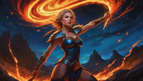 fire angel,firedancer,fire dancer,fire siren,flame spirit,fire artist,sorceress,fiery,dancing flames,fire-eater,flame of fire,fire background,fire master,pillar of fire,fire dance,fire eater,fire heart,burning torch,blue enchantress,firespin,Illustration,Realistic Fantasy,Realistic Fantasy 22