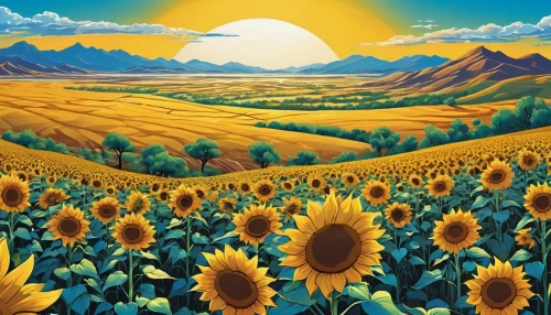 sunflower field,sunflowers,sun flowers,sunflower paper,sunflowers in vase,flower field,helianthus sunbelievable,sunflower coloring,solar field,sun daisies,flowers field,sunflower,sun flower,field of flowers,blooming field,sun,perennials-sun flower,blanket of flowers,sunflowers and locusts are together,helianthus,Conceptual Art,Daily,Daily 24