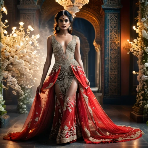 indian bride,red gown,bridal dress,bridal clothing,bridal,evening dress,wedding gown,ball gown,lady in red,wedding dress,queen of hearts,man in red dress,aditi rao hydari,miss vietnam,oriental princess,fairy tale character,wedding dresses,fairy queen,cinderella,golden weddings,Photography,General,Fantasy