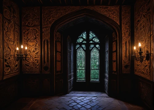 the threshold of the house,hallway,creepy doorway,hall of the fallen,ornate room,dark cabinetry,doorway,dandelion hall,a dark room,haunted castle,highclere castle,fairy tale castle sigmaringen,gothic architecture,the door,castle windows,open door,elizabethan manor house,hallway space,gothic style,entrance hall,Art,Artistic Painting,Artistic Painting 40