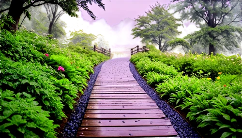 pathway,wooden bridge,wooden path,walkway,forest path,the mystical path,hiking path,purple landscape,the path,tree top path,path,scenic bridge,flooded pathway,wooden track,aaa,viola bridge,landscape background,kerala,tree lined path,winding steps,Illustration,Vector,Vector 04