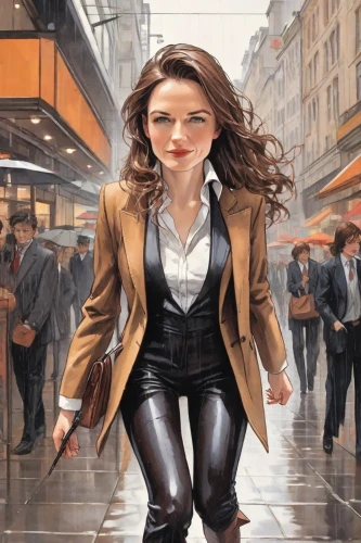 sprint woman,girl walking away,pedestrian,woman walking,a pedestrian,girl with speech bubble,the girl at the station,sci fiction illustration,girl in a long,white-collar worker,the girl's face,world digital painting,woman shopping,woman in menswear,woman thinking,city ​​portrait,woman holding a smartphone,pedestrians,girl in a historic way,female runner,Digital Art,Comic