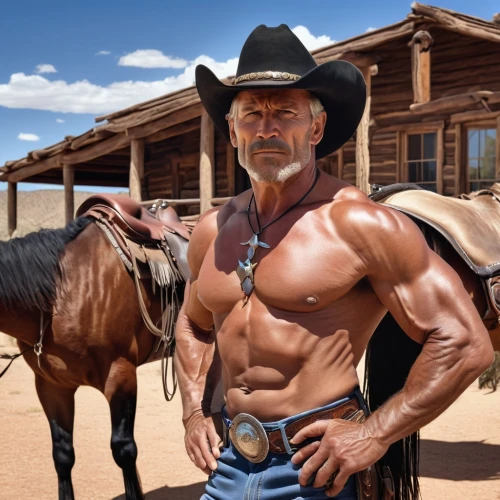 wild west,edge muscle,man and horses,gunfighter,cowboy,body building,cowboy bone,western riding,cowboys,western film,horse herder,horse trainer,cow boy,drover,body-building,muscle man,american frontier,muscle icon,horseman,wild horse,Photography,General,Realistic