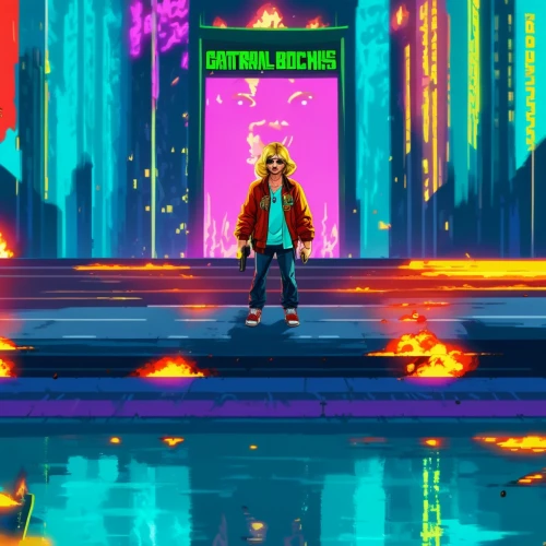 pixel art,retro background,cyberpunk,pixel cells,pixel,80's design,game illustration,neon coffee,game art,retro styled,fire background,art background,80s,arcade,pixels,pixelgrafic,diwali wallpaper,2d,pedestrian,neon,Illustration,Vector,Vector 19