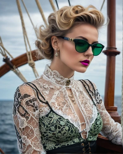 girl on the boat,vintage fashion,steampunk,celtic queen,seafaring,scarlet sail,on a yacht,nautical,lace round frames,nautical star,vintage clothing,sailing,vintage woman,at sea,the sea maid,boat operator,femme fatale,pirate,sails,miss circassian,Photography,General,Natural