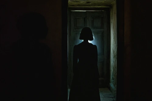 the nun,woman silhouette,a dark room,in the shadows,creepy doorway,dark portrait,in the dark,the girl in nightie,women silhouettes,the silhouette,apparition,girl in a long dress from the back,the door,sleepwalker,the morgue,penumbra,praying woman,the threshold of the house,mysterious,hallway,Conceptual Art,Daily,Daily 18