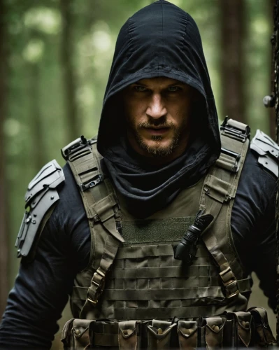 hooded man,arrow set,arrow,ballistic vest,mercenary,assassin,crossbones,robin hood,balaclava,bane,bandit,bandit theft,athos,best arrow,protective clothing,swat,aop,merle black,protective suit,black warrior,Photography,General,Cinematic