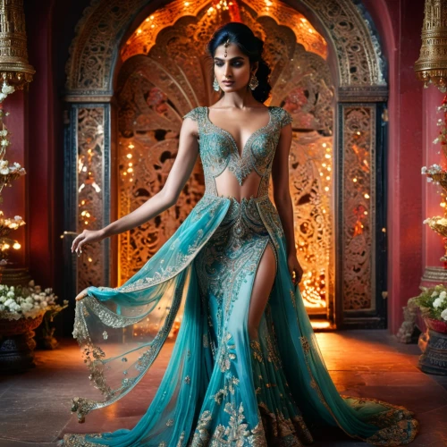 indian bride,sari,jasmine blue,mehendi,jasmine,oriental princess,bollywood,mehndi,teal blue asia,blue enchantress,fairy tale character,aladha,evening dress,indian woman,cinderella,pooja,indian girl,ball gown,radha,veena,Photography,General,Fantasy