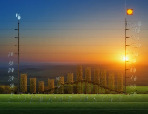 soccer field,soccer-specific stadium,landscape background,telecommunications masts,floodlights,oktoberfest background,industrial landscape,dusk background,city skyline,radio masts,dubai frame,cellular tower,electricity pylons,playing field,energy production,football pitch,pylons,antenna tower,golf course background,energy transition,Photography,General,Realistic