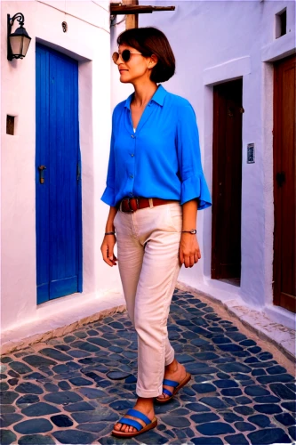 cadaques,provencal life,majorelle blue,folegandros,blue doors,mazarine blue,aeolian islands,alentejo,blue door,lakonos,mykonos,shades of blue,travel woman,city unesco heritage trinidad cuba,blue shoes,essaouira,mijas,antigua,plus-size model,woman walking,Art,Classical Oil Painting,Classical Oil Painting 14