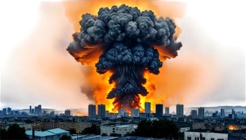 the conflagration,environmental destruction,detonation,explosion destroy,apocalyptic,mushroom cloud,extinction rebellion,nuclear explosion,environmental pollution,conflagration,sweden fire,cd cover,explosion,fukushima,doomsday,city in flames,apocalypse,the pollution,environmental disaster,nuclear bomb,Illustration,Japanese style,Japanese Style 16