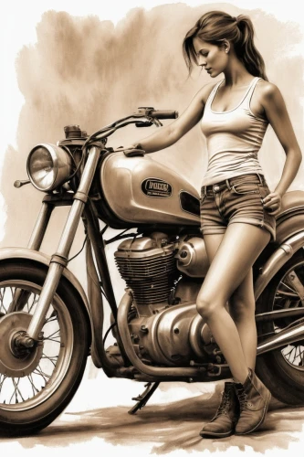 motorcycles,motorcycle racer,harley davidson,motorcycle,harley-davidson,motorcycling,motor-bike,motorcyclist,motorbike,watercolor pin up,biker,old motorcycle,cafe racer,motorcycle racing,motorcycle drag racing,bonneville,vintage girl,motorcycle tours,retro pin up girl,motorcycle accessories,Illustration,Black and White,Black and White 35