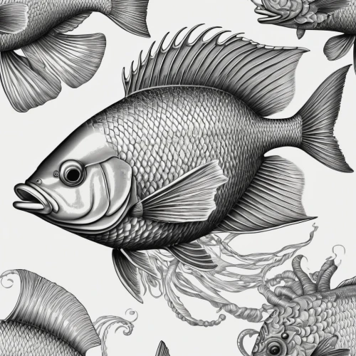 fish collage,trigger fish,ornamental fish,porcupine fishes,red seabream,sea bream,fishes,triggerfish,forage fish,discus fish,marine fish,tilapia,triggerfish-clown,blue stripe fish,fish in water,fish products,fish,tobaccofish,book illustration,school of fish,Illustration,Realistic Fantasy,Realistic Fantasy 19