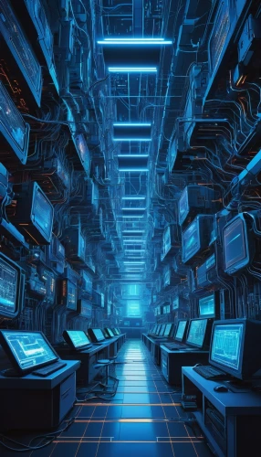 computer room,the server room,cyberspace,data center,data storage,computer art,sci fi surgery room,computer,computer data storage,computer cluster,random access memory,cyber,ufo interior,random-access memory,barebone computer,data retention,fractal environment,computer system,computers,sci fiction illustration,Illustration,American Style,American Style 11