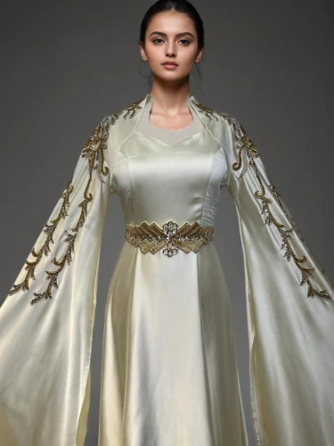 bridal clothing,miss circassian,wedding gown,bridal dress,wedding dress,wedding dresses,bridal,abaya,cepora judith,ball gown,imperial coat,dress form,zoroastrian novruz,suit of the snow maiden,bridal party dress,tiana,birce akalay,garment,the snow queen,romanian orthodox,Female,North Africans,Straight hair,Youth adult,M,Confidence,Evening Dress,Pure Color,Dark Grey